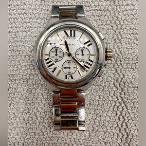 Two-tone, gold and silver Michael Kors watch